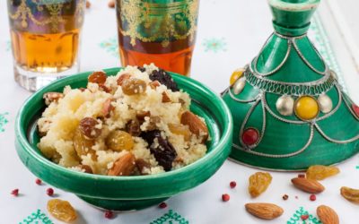 Moroccan Couscous with almonds and Dried Fruit