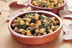 Greek Chickpeas with Spinach