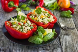 Persian Vegetable Stuffed Bell Peppers