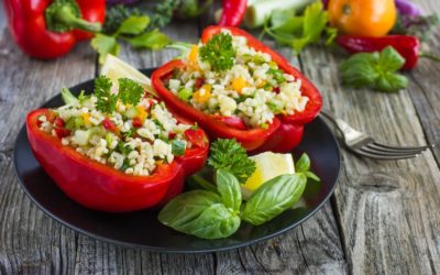 Persian Vegetable Stuffed Bell Peppers