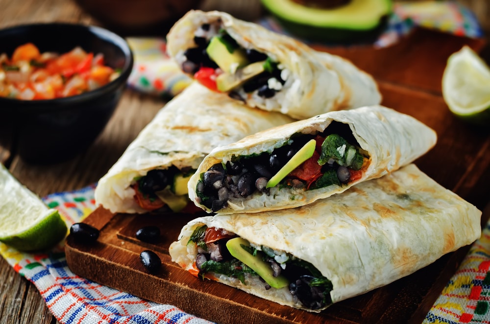 Delicious Black Bean Burritos