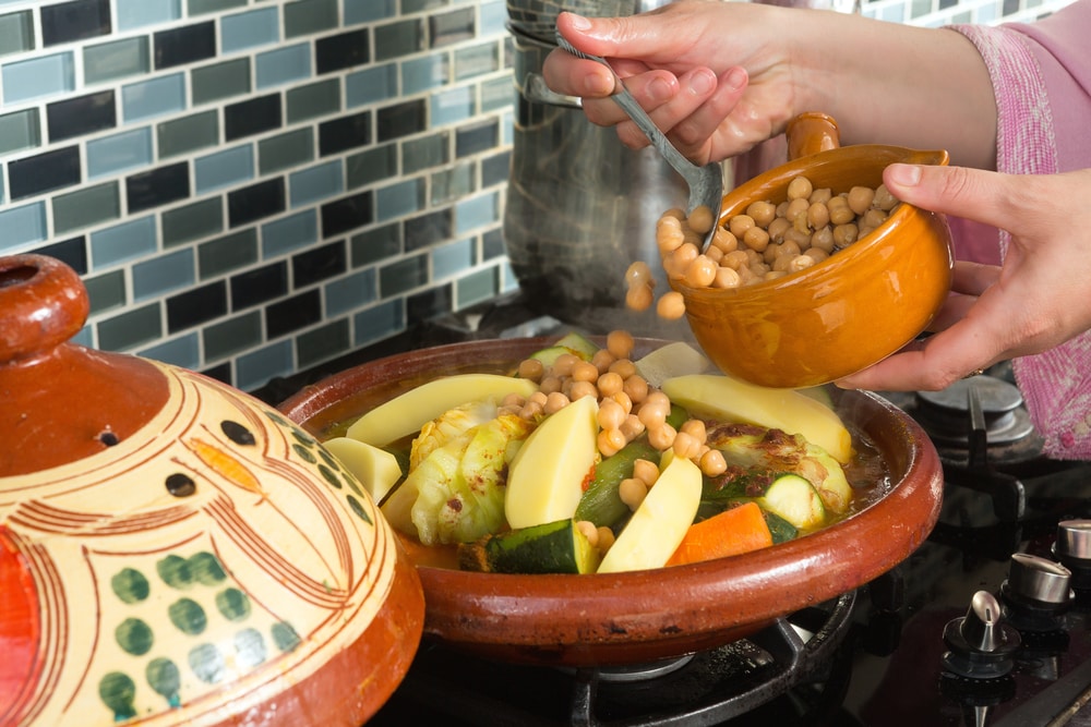 Zucchini, Sweet Potato and Chickpea Tagine