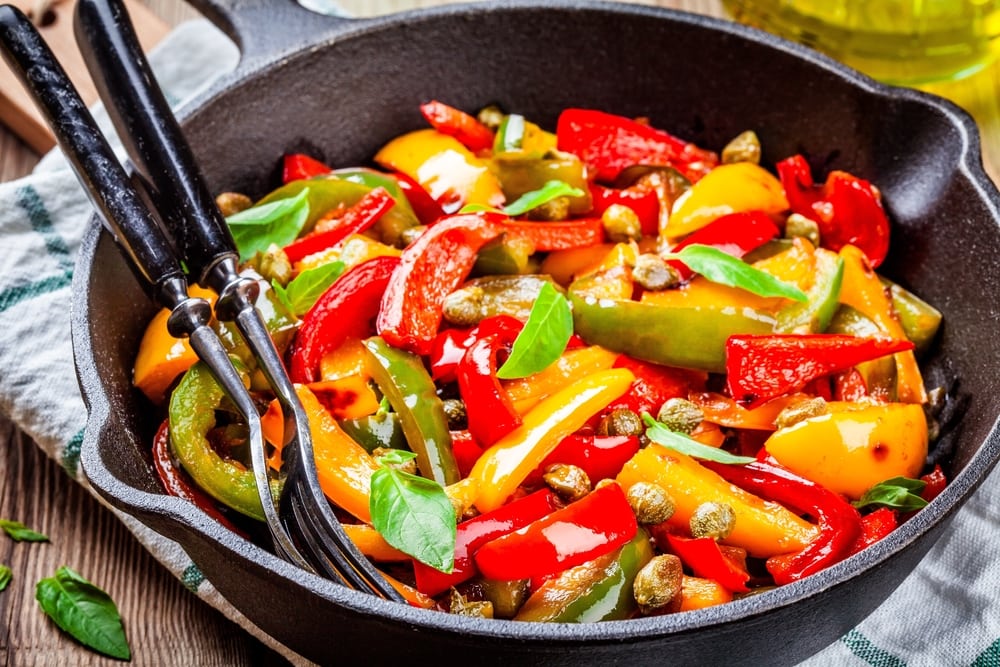 Peperonata (Sweet Bell Peppers with Onion and Tomatoes)