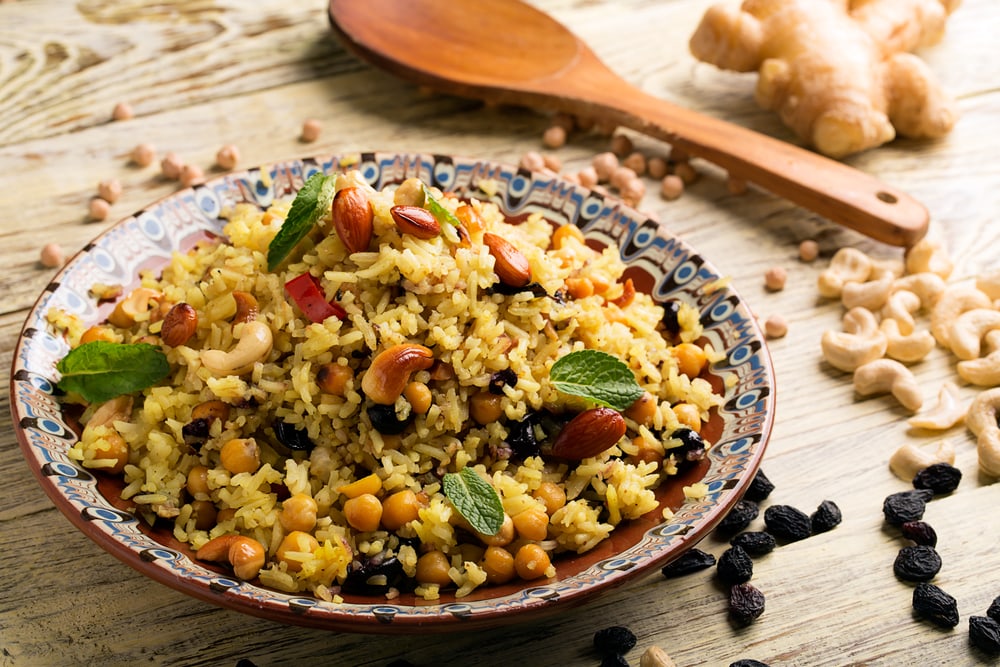 Vegetarian Persian Pilaf